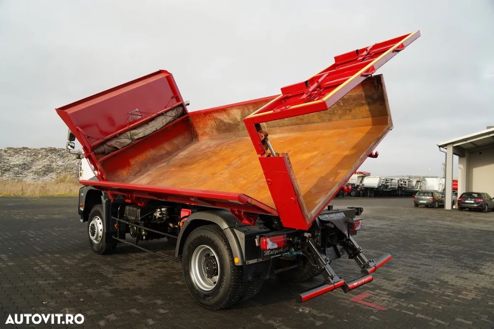 MAN TGA 18.360 / 4X4 / BASCULĂ CU 2 LATE / CLAPETĂ HIDRAULICĂ / LATERALĂ HIDRAULICĂ / SUPPORT FRONTAL / SPECIAL / MANUAL - 8