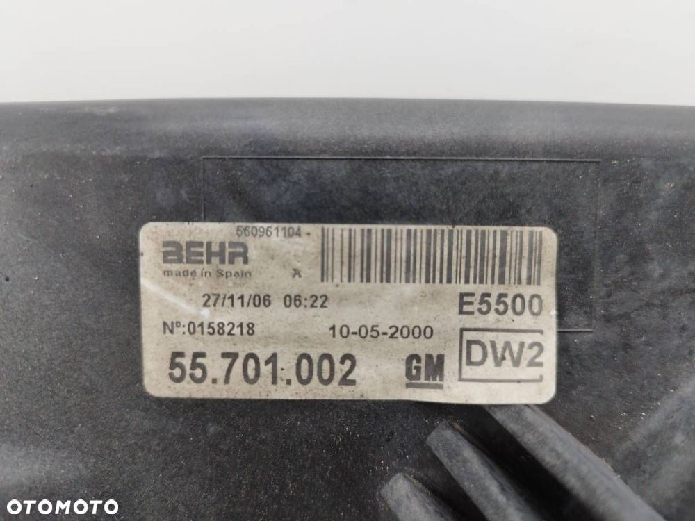 WENTYLATOR CHŁODNICA WODY OPEL CORSA D 1.0 B 55701002 55701410 - 6