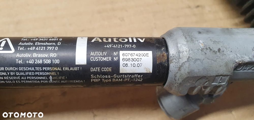 Zapinka napinacz pasa lewy tył tylna nabój BMW 3 E91 6983007 - 4