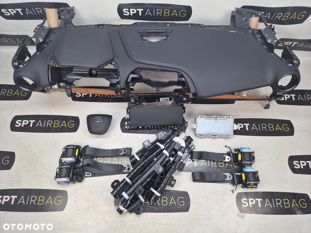 TOYOTA C-HR CHR II 2 DESKA ROZDZIELCZA KONSOLA KOKPIT PULPIT PODUSZKI AIRBAG AIR BAG PASY KURTYNY KIT SET - 1