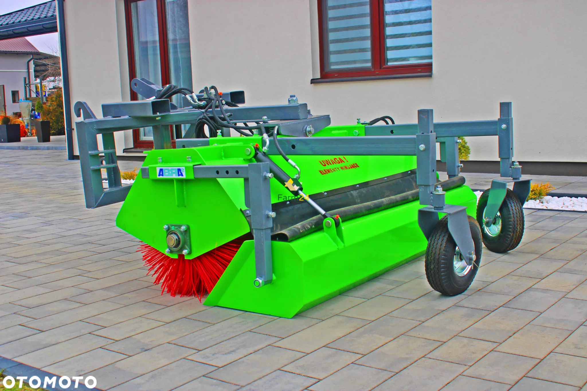 Zamiatarka hydrauliczna / na wałek WOM Zamiatarka drogowa uliczna do kostki Zamiatarka do ciągnika wózka KAŻDY ROZMIAR Abra Metal Technik - 6