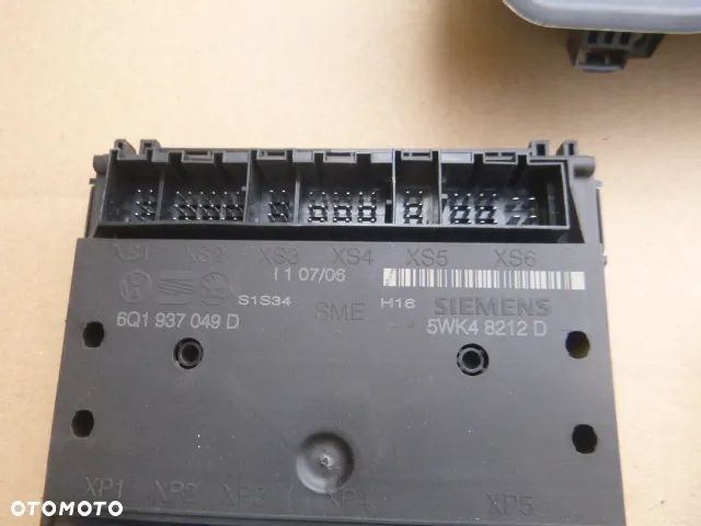 ZESTAW STARTOWY STACYJKA KOMPUTER IMMOBILIZER LICZNIK VOLKSWAGEN POLO 9N LIFT 1.2 05- - 20