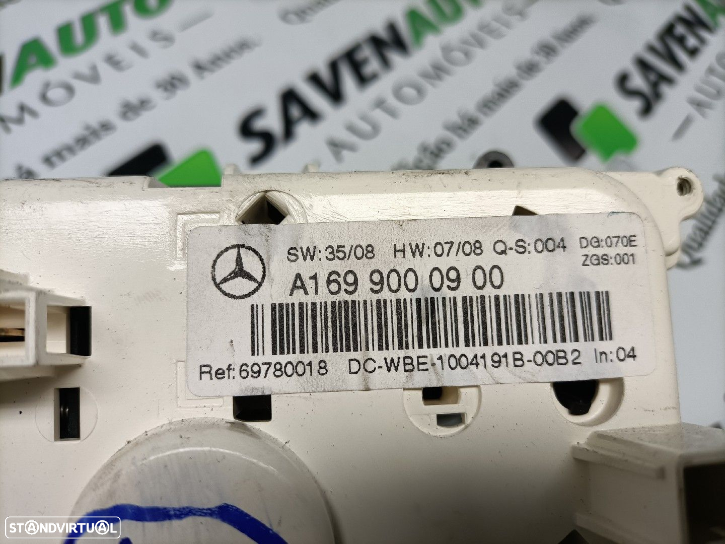Comando / Botão De Sofagem / Climatronic Mercedes-Benz B-Class (W245) - 3