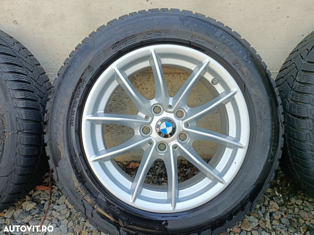 Jante aliaj/aluminiu BMW cu cauciucuri de Iarna 205/60/16, Dot 2024, 8mm - 15