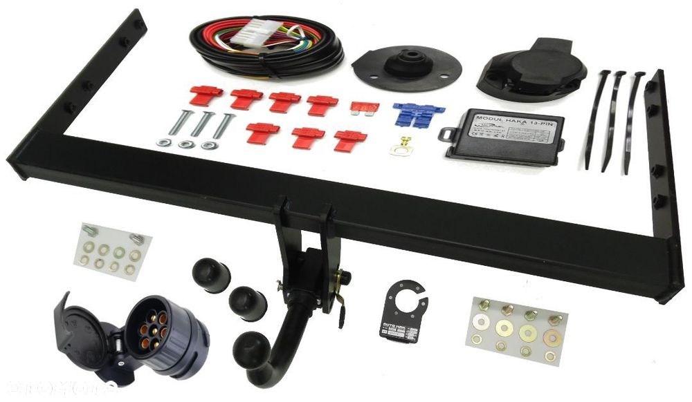 AUDI A3 8P 3+5 DRZWI+SPORTBACK 2008-2013 SŁUPSK ORYGINAŁ AUTO HAK HOLOWNICZY+MODUŁ 13P+ADAPTER 13/7 - 6