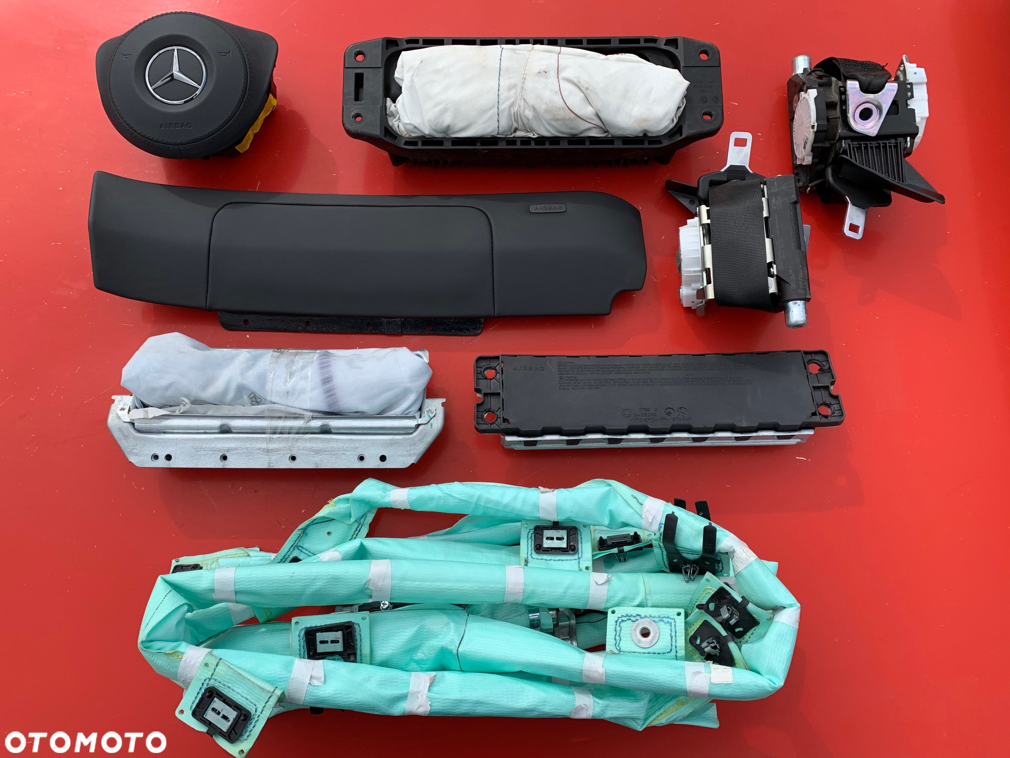 MERCEDES S W217 W222 DESKA KONSOLA KOKPIT PULPIT PÓŁKA PARAPET PODUSZKI AIRBAG PASY PAS KURTYNA FOTELA FOTEL  Raz2 - 39