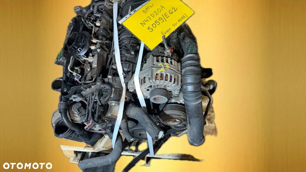 Bmw N47D20A 2.0 diesel silnik kompletny z pełnym osprzętem gotowy do montażu VIDEO PRACY SILNIKA - WHATSAPP LUB LINK W OPISIE - 1