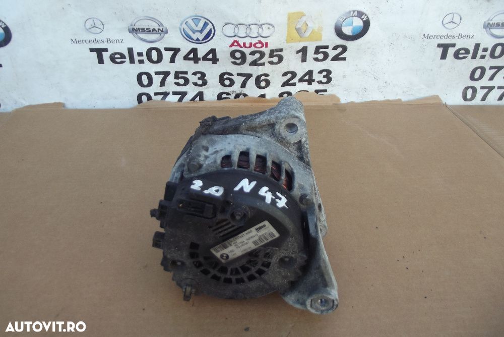 Alternator BMW 2.0 E87 E91 E92 E90 E60 e61 F10 N47 dezmembrez BMW - 2