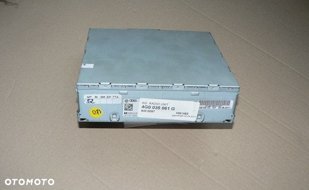 dw vw touareg radio 4g0035061g - 1