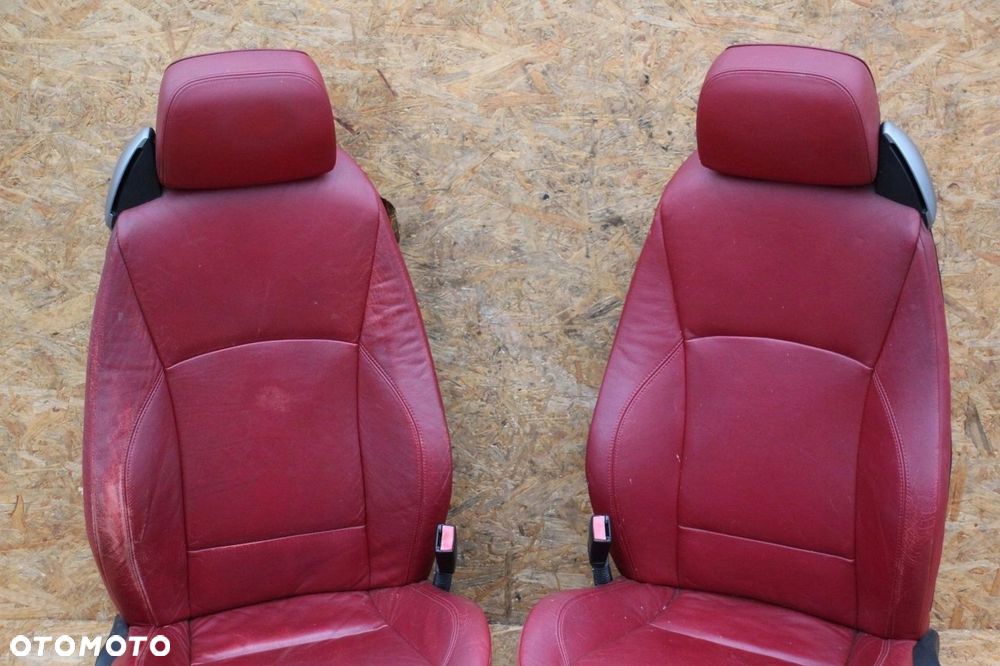 Fotele BMW e85 z4 elektryczne czerwona skóra komplet prawy lewy - 2