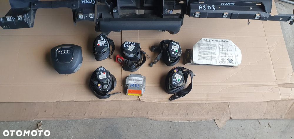 Konsola poduszki pasy AIRBAG sensor zestaw naprawczy Audi A8 D3 - 3