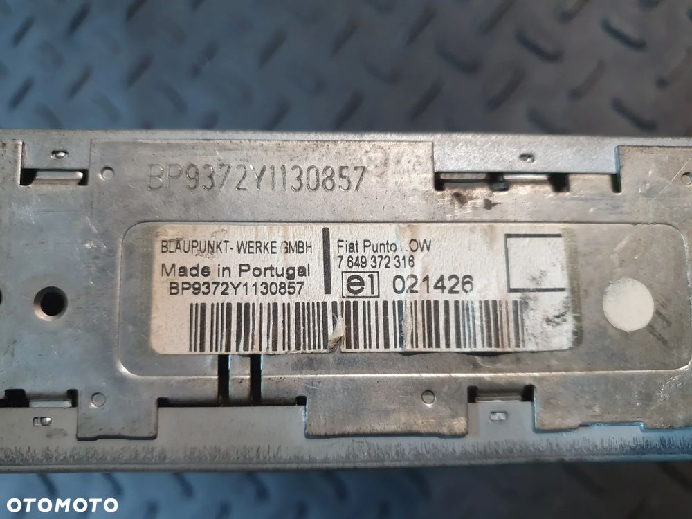 Radio Kasetowe Fiat Punto 7649372316 Blaupunkt   + KOD - 3