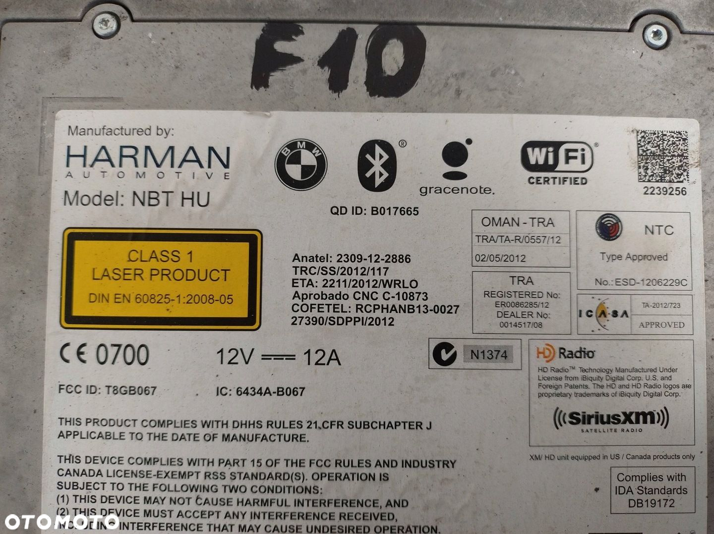 BMW 5 F10 F11 2014-2017 Radio nawigacja - 4