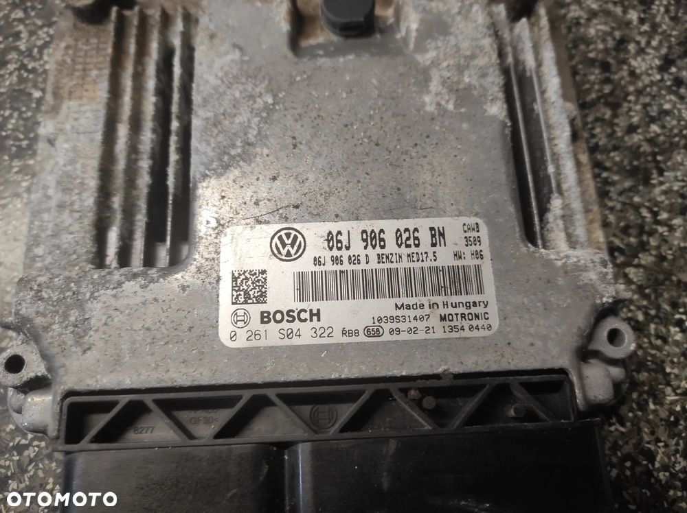 VW PASSAT B6 CC KOMPUTER STEROWNIK SILNIKA 2.0 TSI CAWB 06J906026BN BENZIN MED17.5 HW:H06 0261S04322 SPRAWNY GWARANCJA WYSYŁKA !!!! - 2