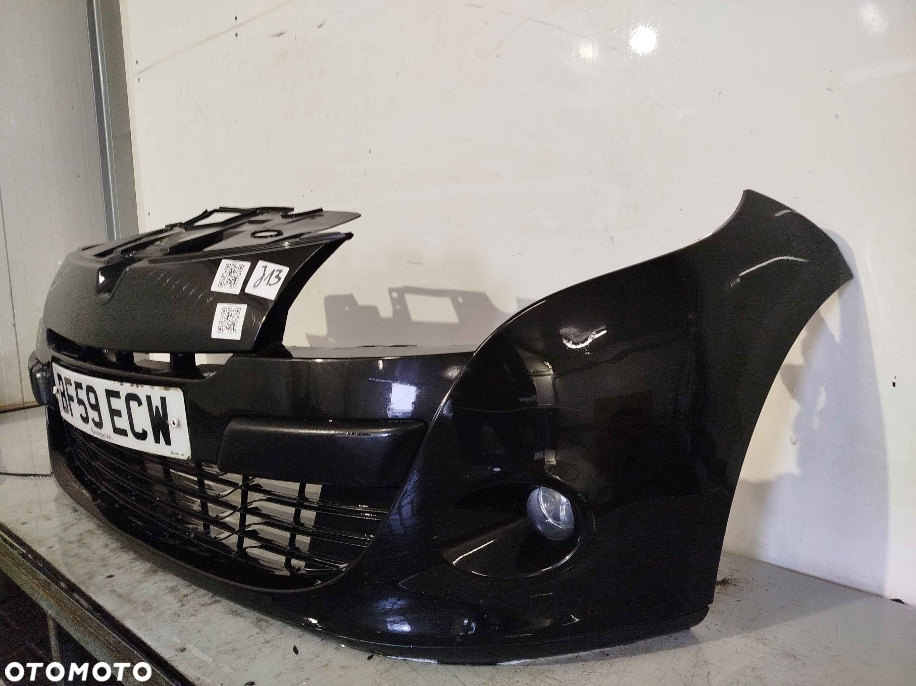 @ ZDERZAK PRZÓD PRZEDNI RENAULT MEGANE 3 III NV676 CZARNY HALOGENY - 3