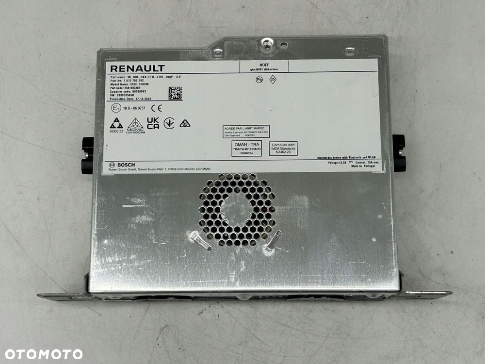 radioodtwarzacz stacja multimedialna renault clio v 259159738r - 2