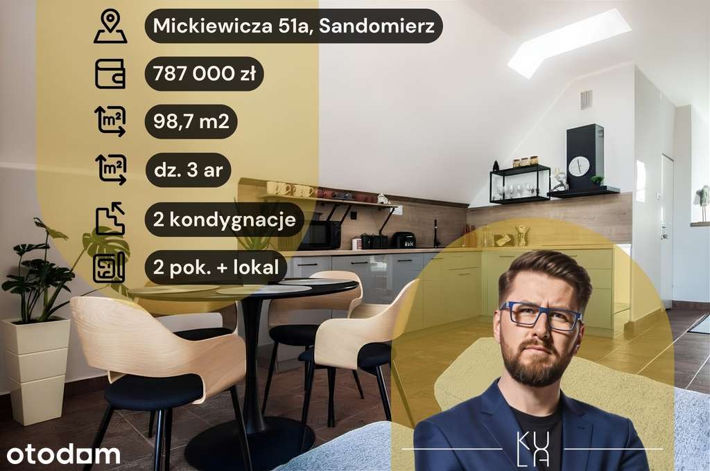 Mieszkaj na górze, biznes na dole! 0 zł czynszu!