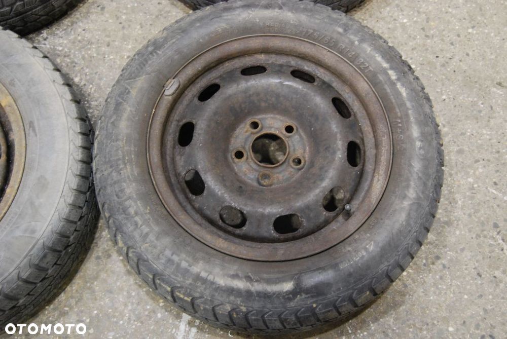 FELGI STALOWE + OPONY ZIMOWE 175/65R14 5X100 ET38 6J SEAT IBIZA III VW SKODA AUDI - 2