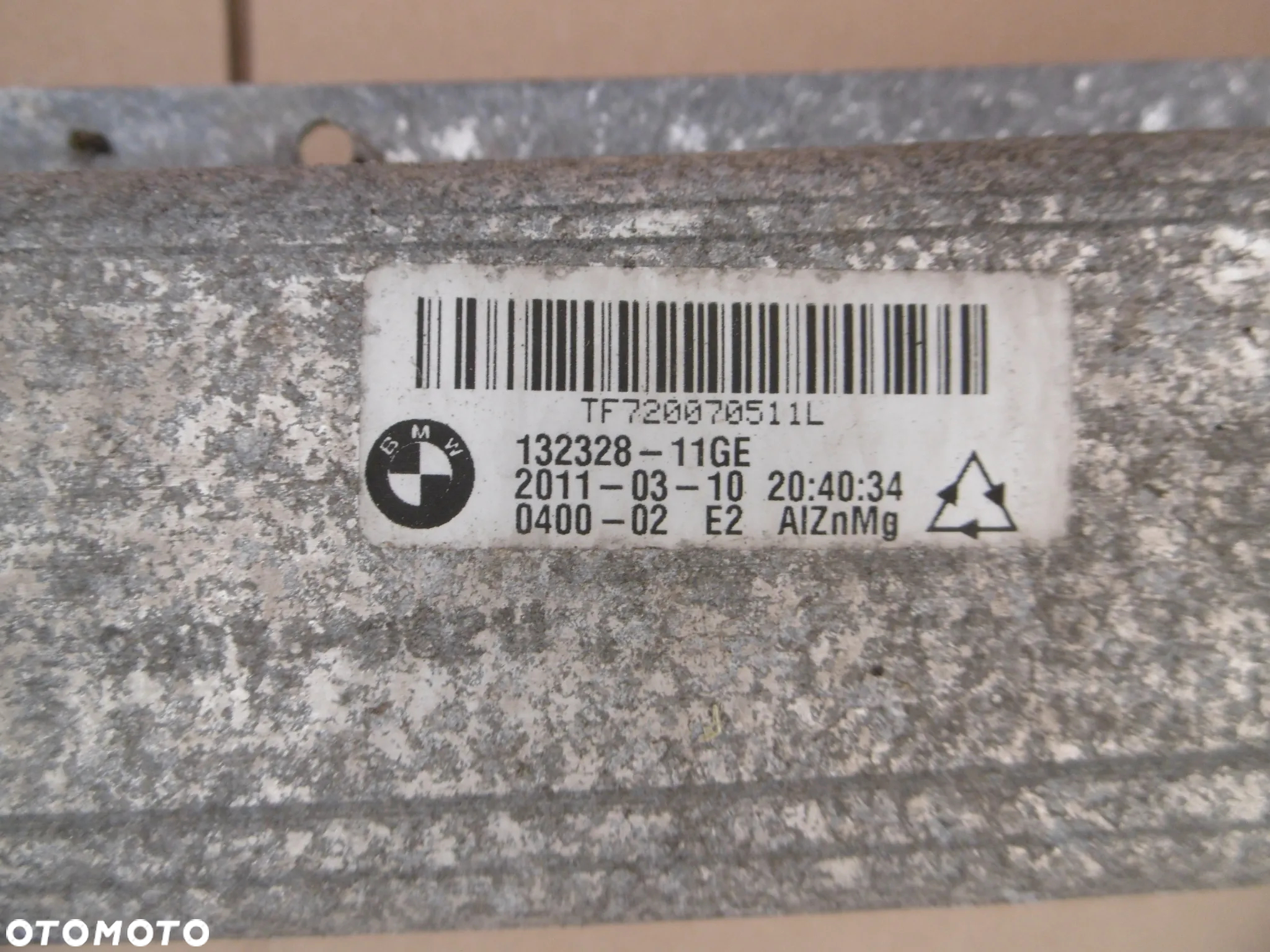 Pas przedni wzmocnienie czołowe belka zderzaka okular absorber bmw f10 f11 - 14