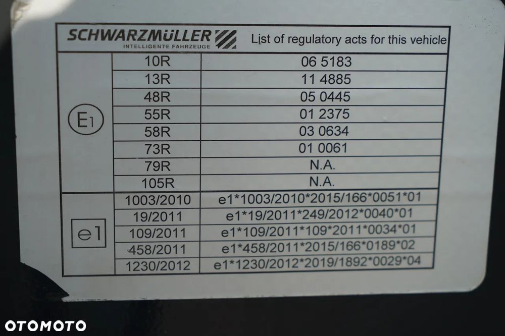 Schwarzmuller / NACZEPA / STANDARD / PALECIARA / BPW / 2022 YEAR - 30