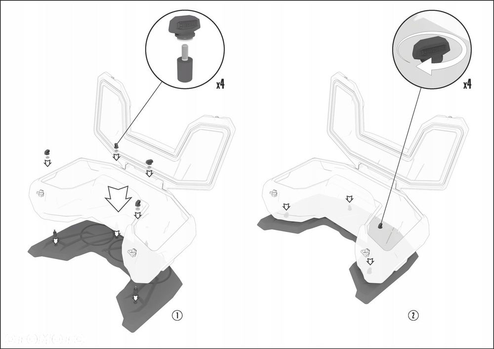 Kufer GKA tesseract tylny Polaris sportsman 450 - 7