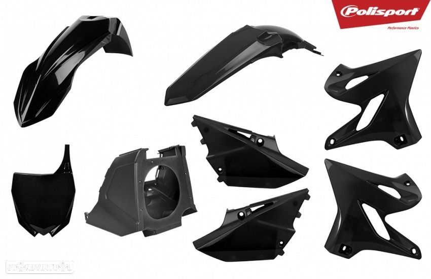kit plasticos polisport yamaha restyling preto yz 125 / yz 250 - 1