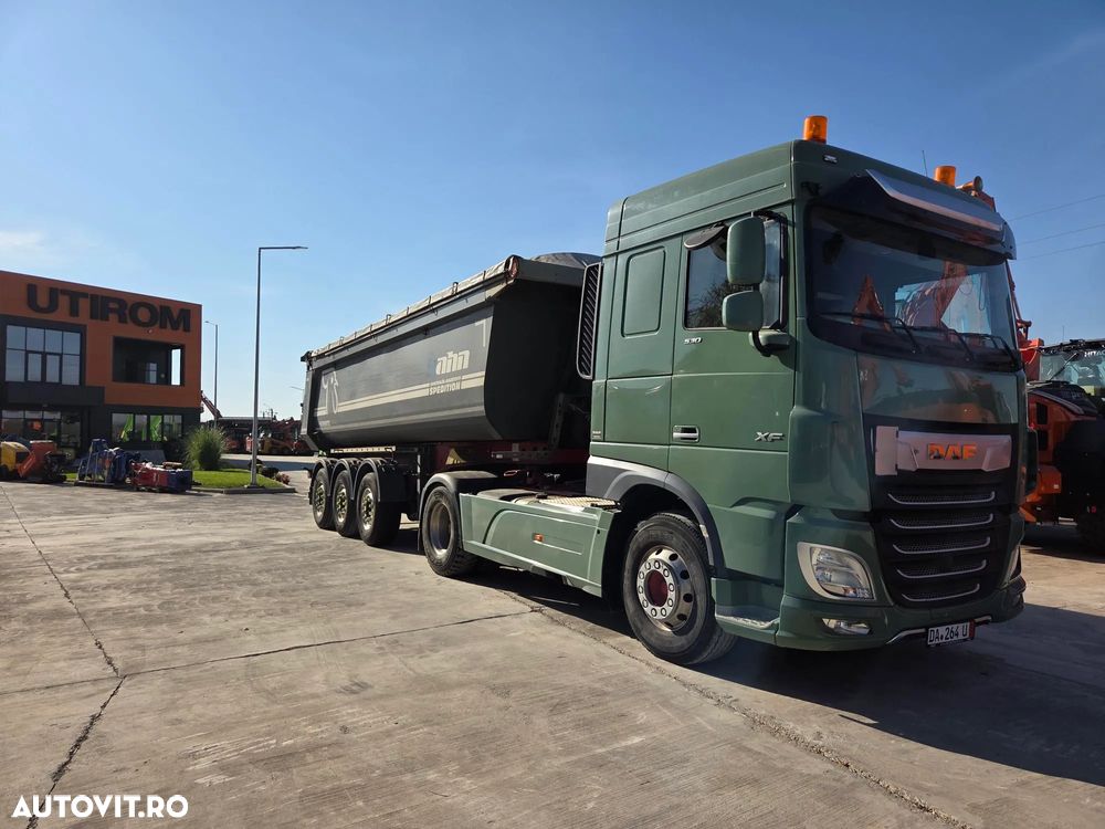 DAF XF530, 2018, 601.155km, KIT BASCULARE, AUTOMATA+INTARDER 6 trepte, FRIGIDER, XENON, Fuste laterale, Jante Aluminiu, Anv 315/80R22,5 80% OK, Goarne, girofaruri, rulat doar in GERMANIA, leasing 3 ani-rata leasing 3400 lei, CIV, PROMOTIE 22900 EUR+tva - 39