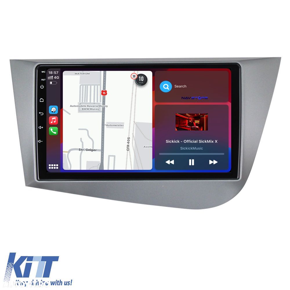 Navigatie Dedicata Seat Leon Mk2 (2005-2012), 9Inch, 8Gb Ram, 256Gb St - 3