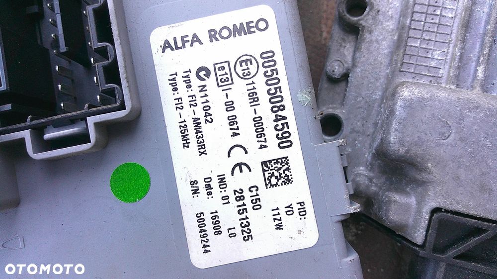 ALFA ROMEO MITO 1.4 T-JET IMMO ZESTAW STARTOWY - 3