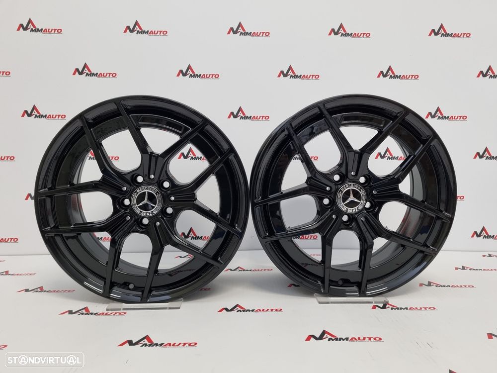 Jantes Mercedes E AMG New Preto Brilho 18 - 1