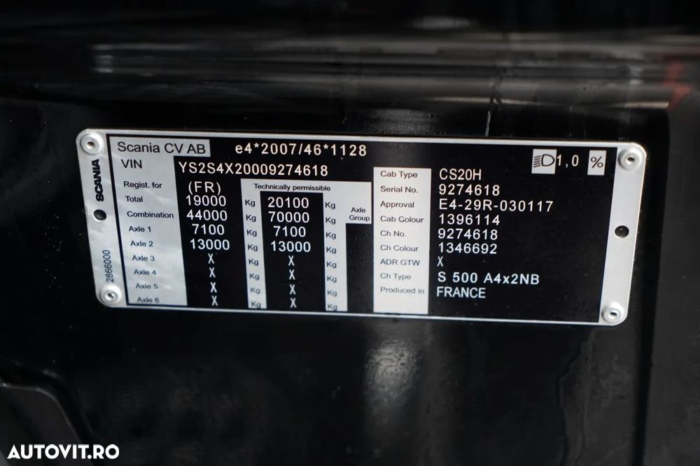 Scania S 500 / RETARDER / I-PARK COOL / COMPLET AIRMATIC / JANTE DIN ALIAJ / PIELE / - 36