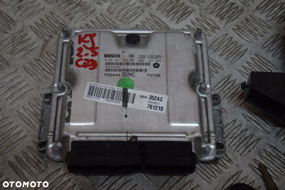 JEEP CHEROKEE KJ 2.5 CRD STACYJKA KLUCZYK KOMPUTER ZESTAW DO ODPALANIA KPL. - 2