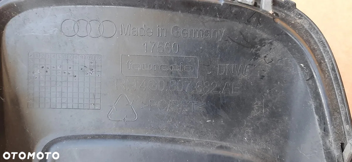 Audi A6 C7 lift kratka chrom zderzaka przedniego 4G0807682AE - 4