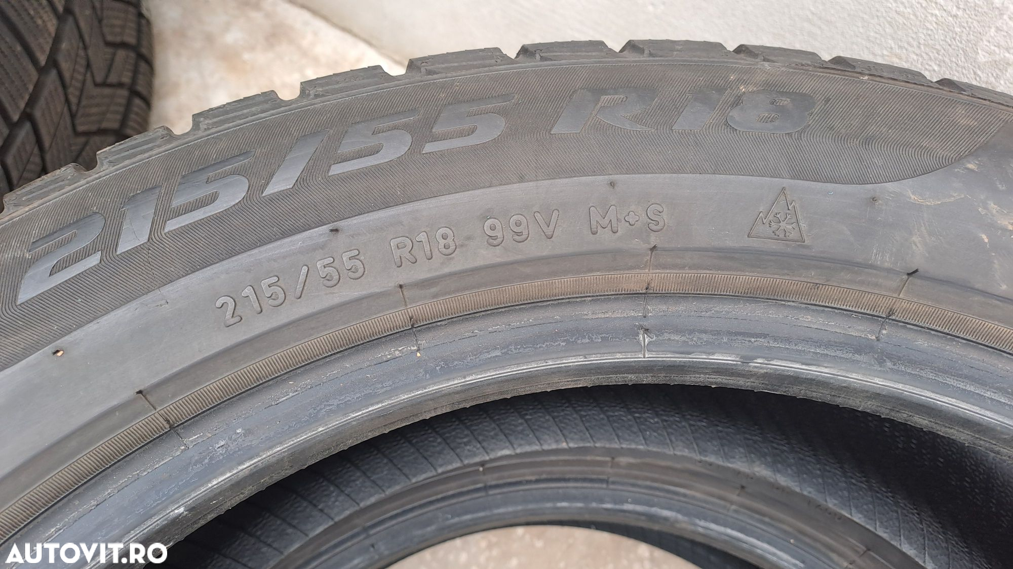 2 Anvelope iarna 215 55 r18 PIRELLI DOT 2020 - 4