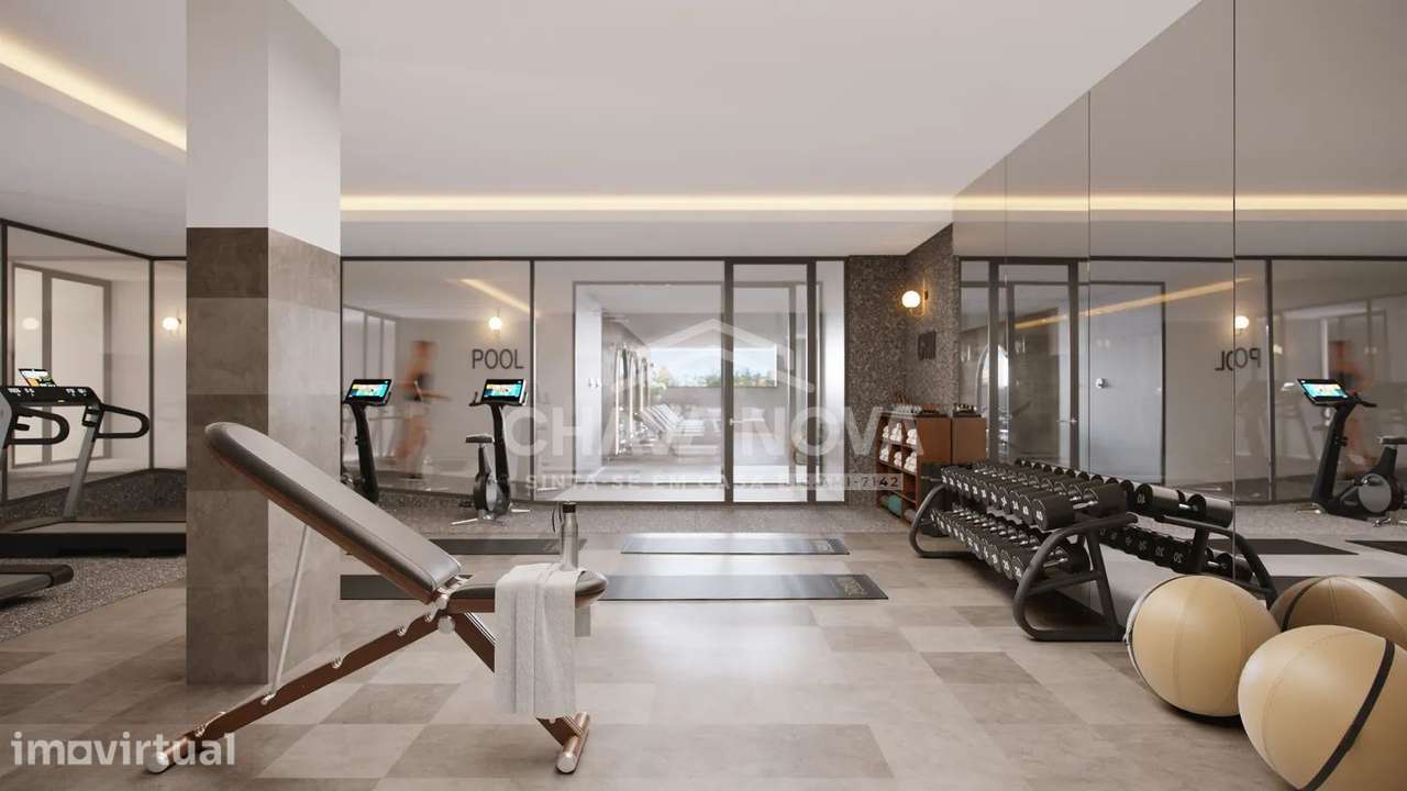 T4 Novo c/ Piscina e Ginásio em Santa Marinha (Linha Rubi) - Grande imagem: 4/12