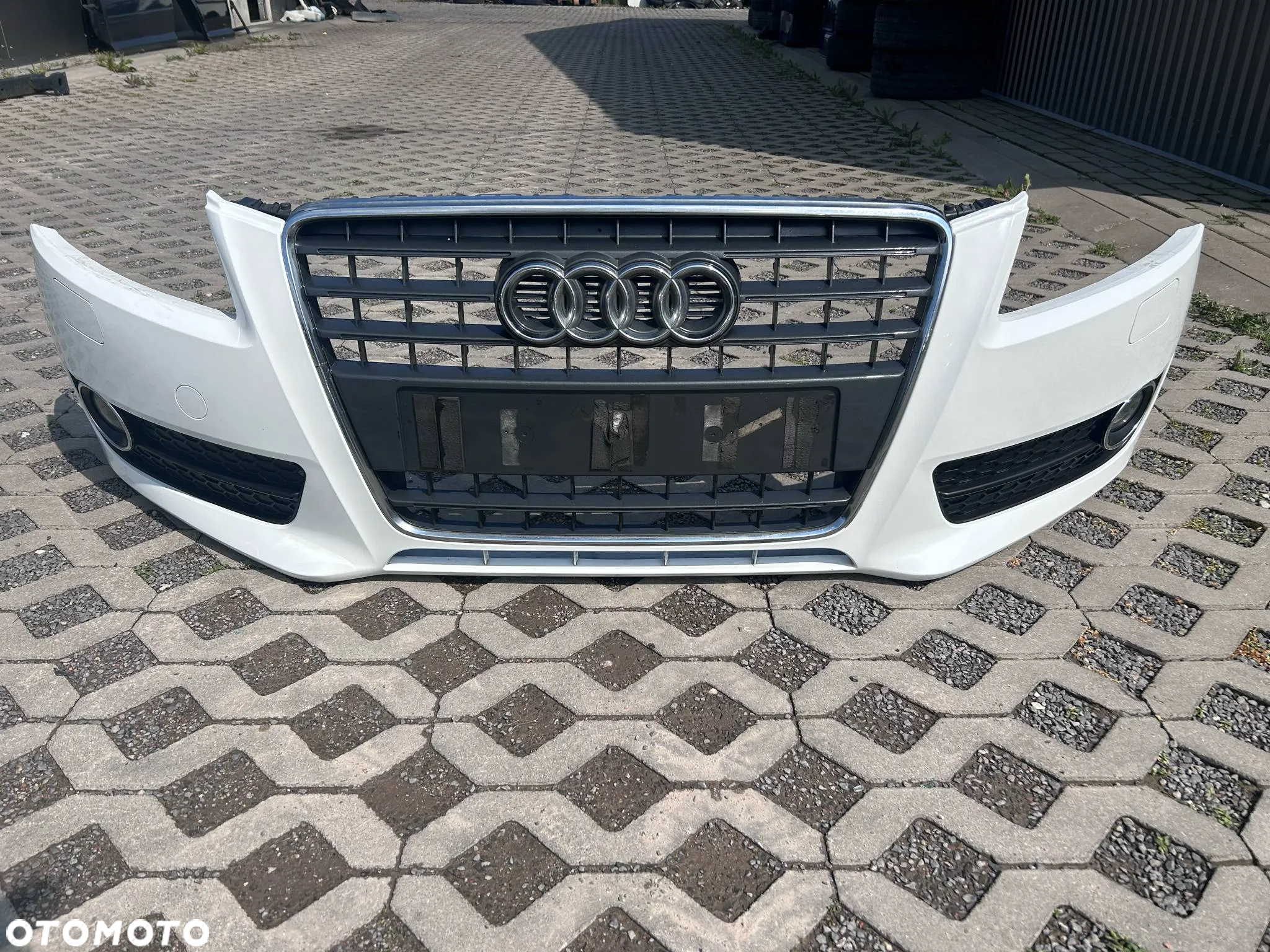 AUDI A5 8T0 8T ZDERZAK PRZÓD PRZEDNI LY9C ŁADNY Kompletny 8T0807437K 07-11 - 3