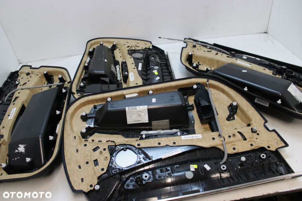 BMW 7 F01 F02 760LI INIVIDUAL BANG OLUFSEN BOCZEK BOCZKI SKÓRA CZARNA 4SZT - 5