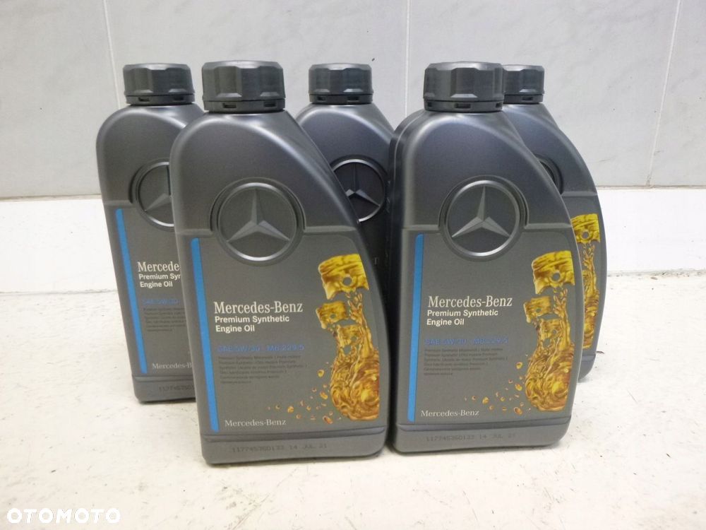MERCEDES BENZ OLEJ SYNTETYCZNY 5W30 5W 30 MB 229.5 CENA ZA 5 LITRÓW - 2