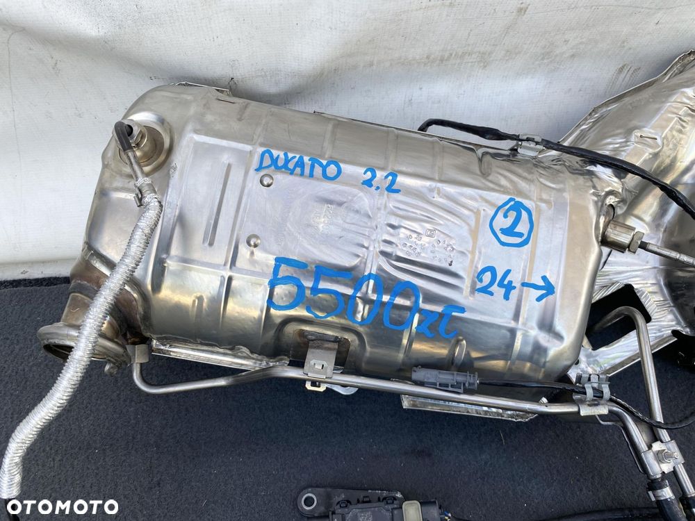 FIAT DUCATO 2.2 JTD E6 24- FILTR CZĄSTEK STAŁYCH DPF FAP DEMONTAŻ 52250370 - 3