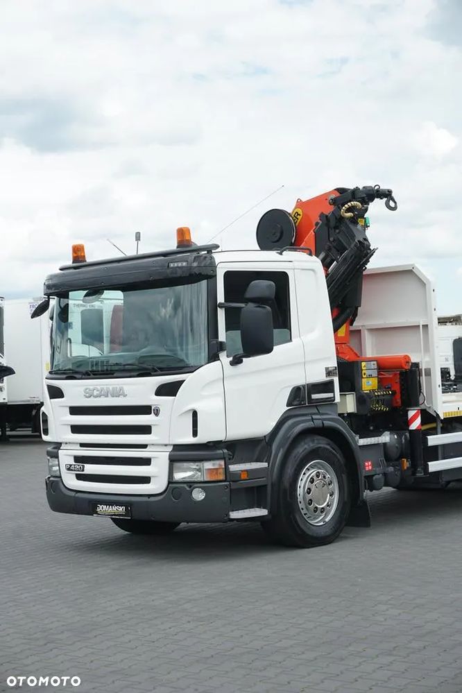 Scania / P 420 / 8 X 4 / TRIDEM / SKRZYNIOWY + HDS / PALFINGER PK 26002 / WYS. 12 M / DŁ. 8 M - 27