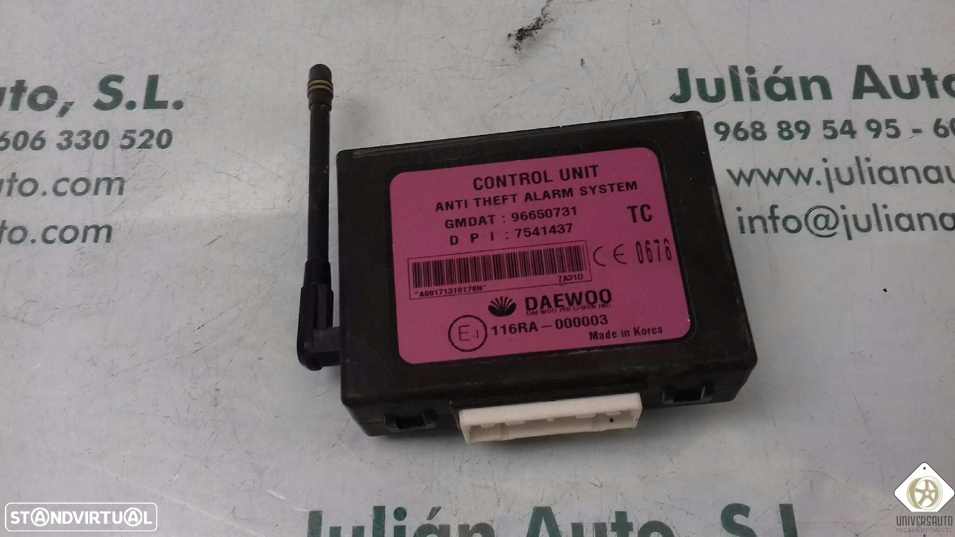 CENTRALINA MOTOR UCE CHEVROLET AVEO / KALOS SEDAN 2007 - 3