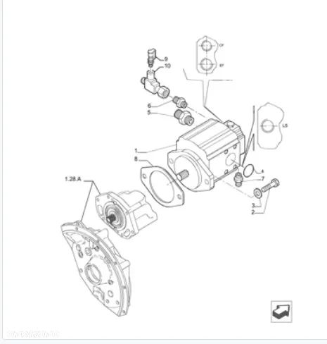 Pompa hydrauliczna 85823855 CASAPPA 03580502 New Holland LM 5060 - 17