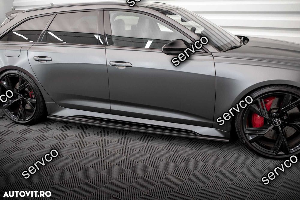 Praguri Audi RS6 RS7 C8 2019- v9 - Maxton Design Carbon - 2