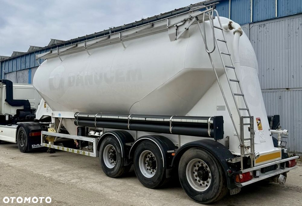 Feldbinder EUT 40.3 CEMENTOWÓZ 3-KOMORY ALUFELGI OSIE BPW OŚ PODNOSZONA HAMULCE TARCZOWE WAGA:5000kg 2008r ŁADNA - 4