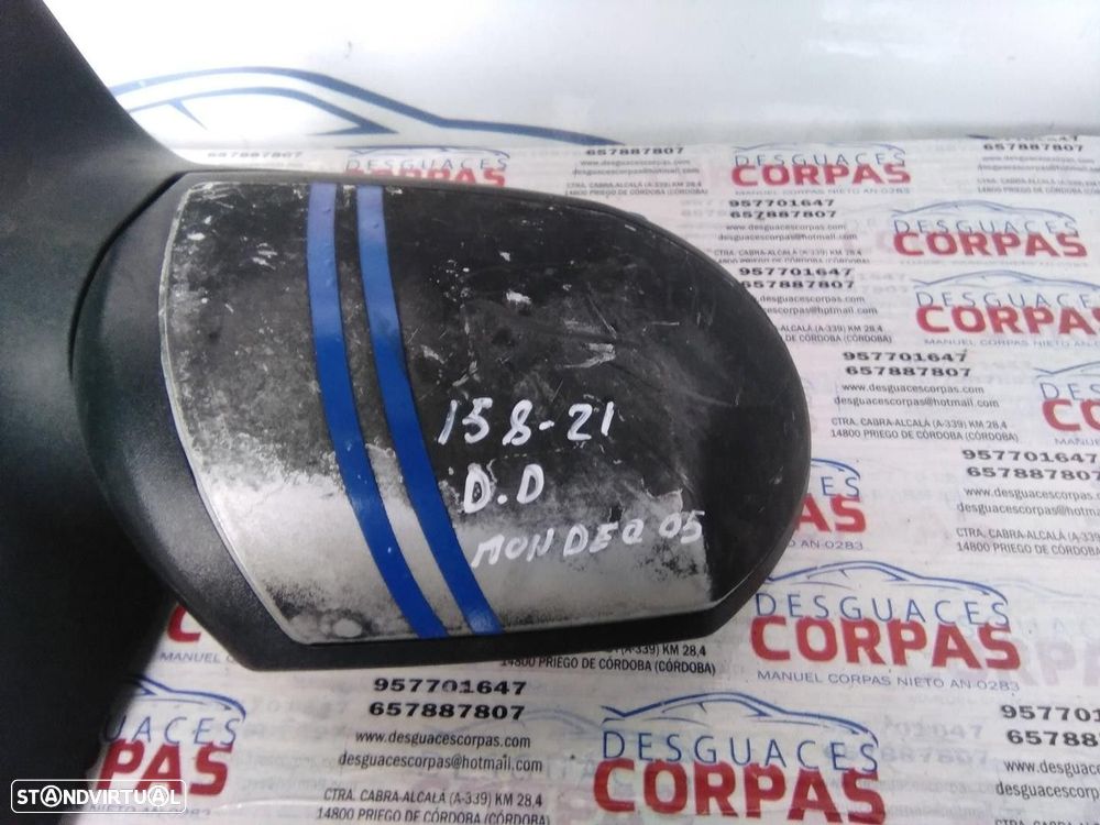 ESPELHO RETROVISOR DIREITO FORD MONDEO III SEDAN 2002 -836156 - 2