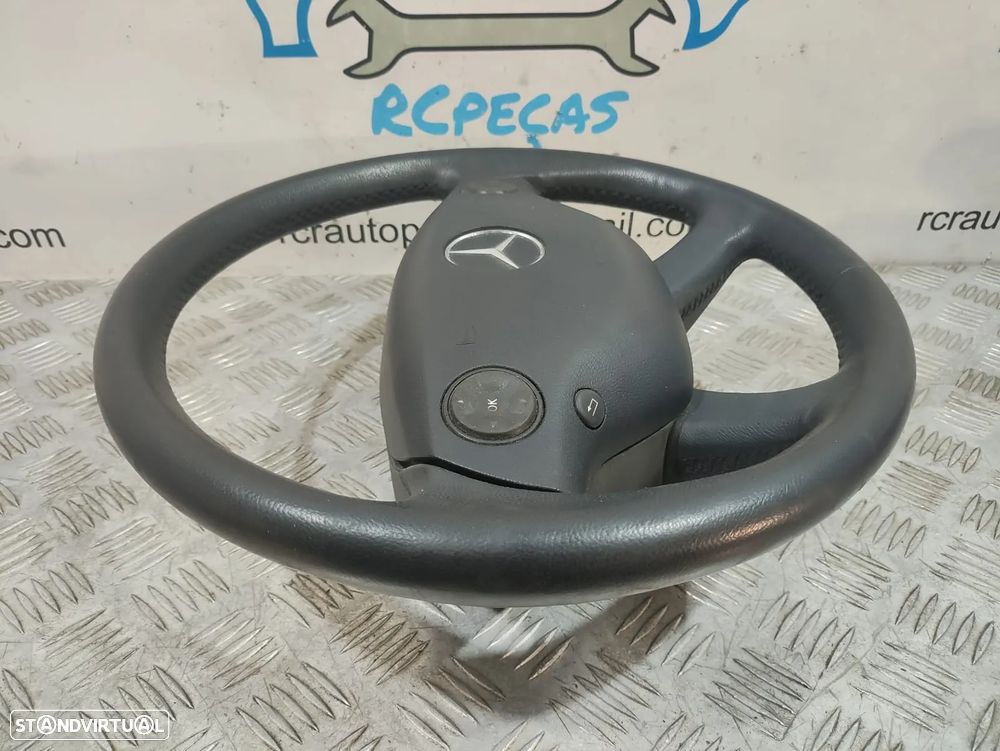 Volante Completo Pele Mercedes Benz Class S W221 Comandos Multifunções - 3