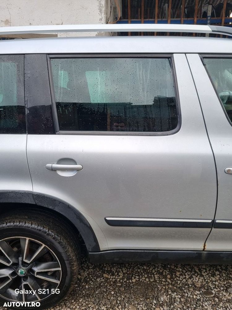 Usa Dreapta Spate Skoda Yeti 2009 - 2013 SUV 4 Usi ARGINTIU (1406) - 1