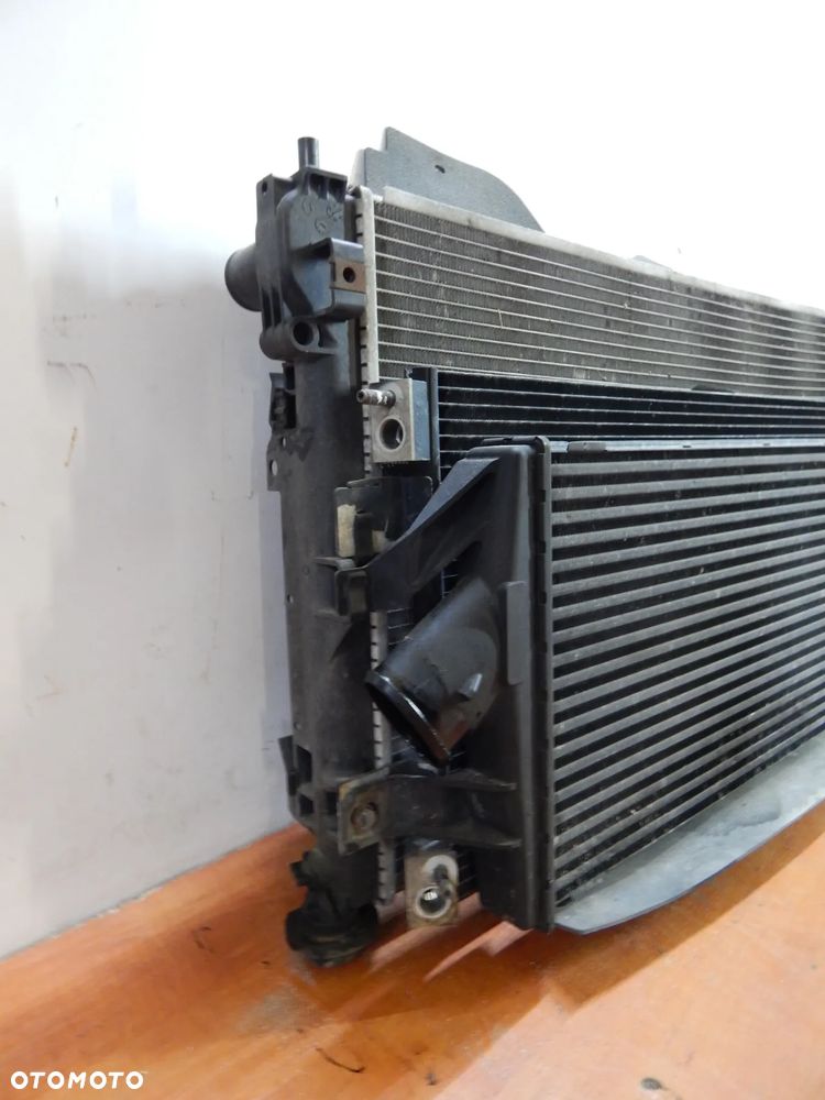 Chłodnica wiatraki wentylator intercooler 2.2 CRD Jeep Compass I Lift 11-16 Łuków części - 3