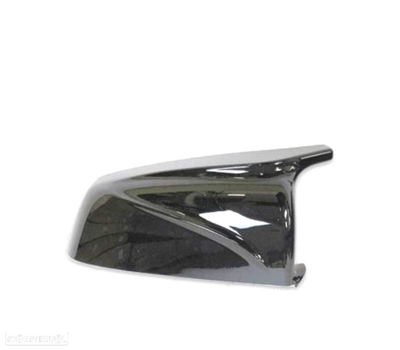 CAPAS DE ESPELHOS RETROVISORES BMW E60 LCI LOOK M4 07-09 PRETO BRILLANTE - 2
