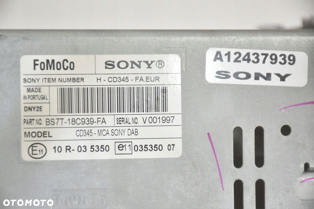 radioodtwarzacz * ford sony bs7t-18c939-fa - 6